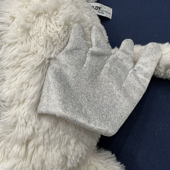 2001 The Bear Factory CLOUD The Dragon16”PlushBlue Eyes Sparkling Silver Wings - Picture 13 of 13